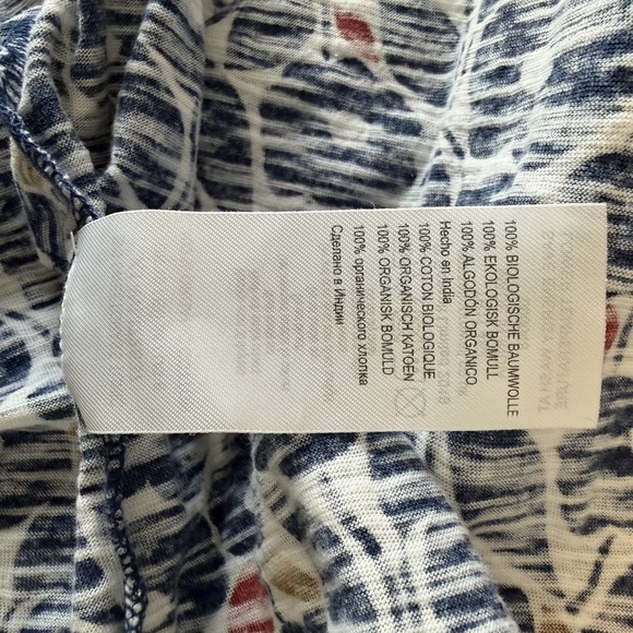 Seasalt Cornwall Women's Short Sleeve Floral Cotton Maternity Tunic in Blue 6 - Picture 7 of 7